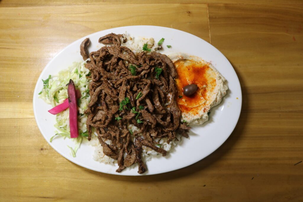 beef shawarma plate beef shawarma plate