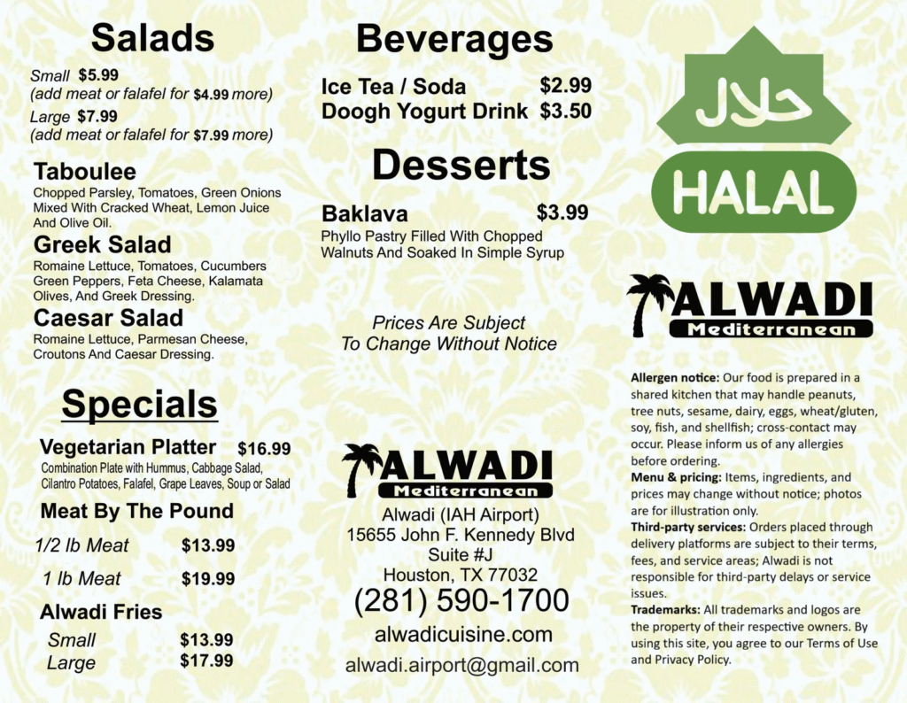 Catering terms